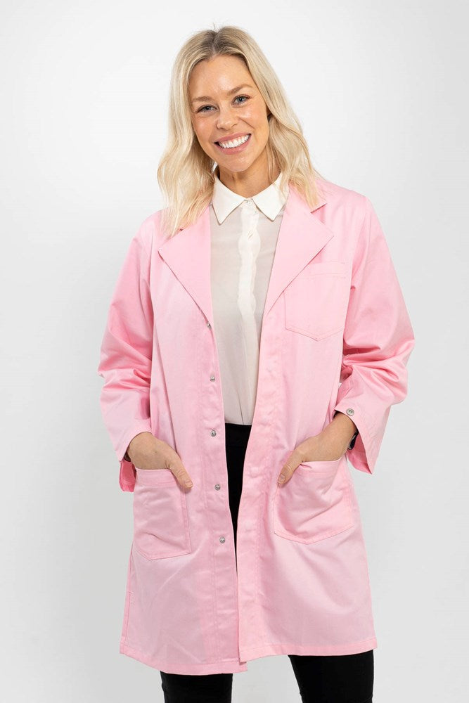 Classic Fit Lab Coat - Candy Pink