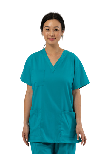 Comfort Scrub Top Teal