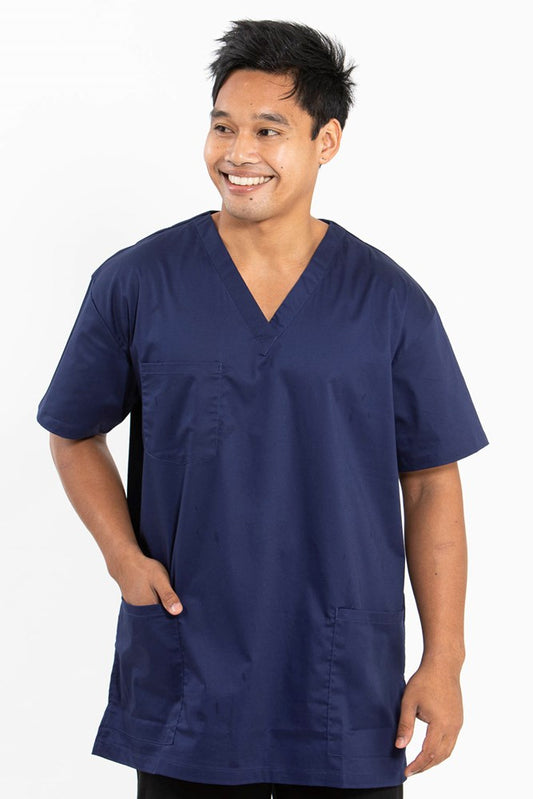 Comfort Scrub Top Navy