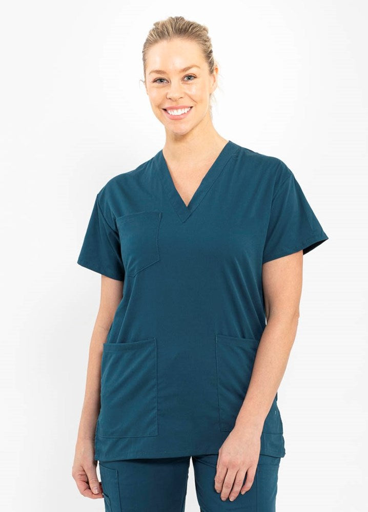 Classic Scrub Top Caribbean Blue