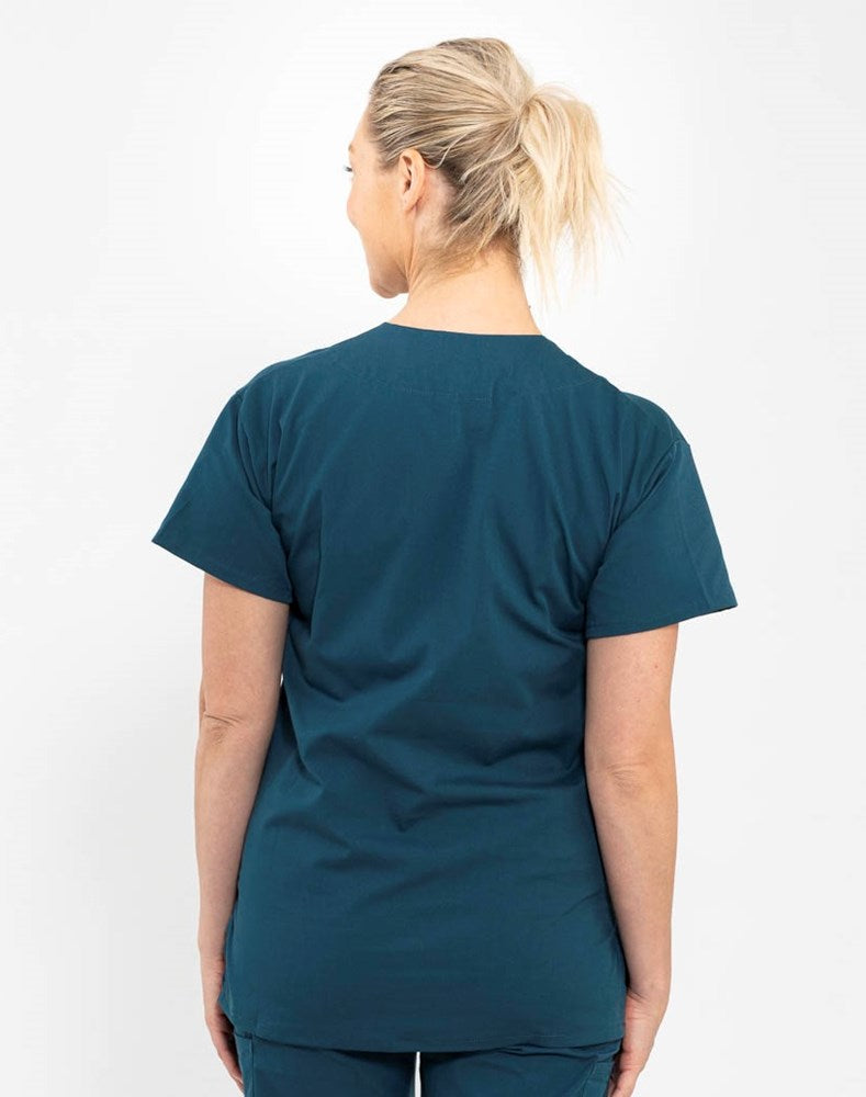 Classic Scrub Top Caribbean Blue