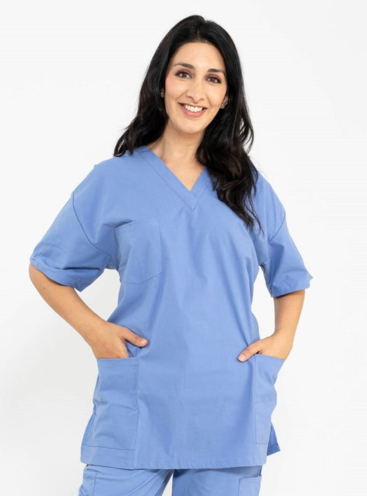 Classic Scrub Top Ceil Blue