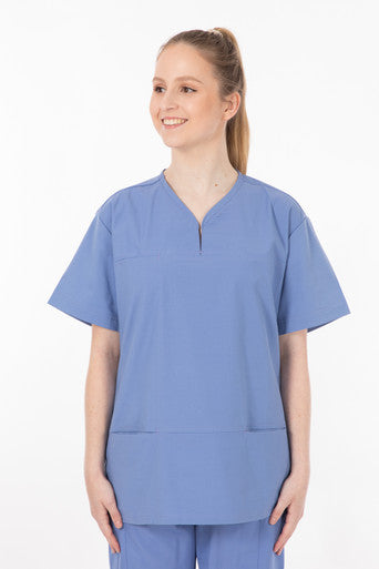 Classic Scrub Womens Top Ceil Blue