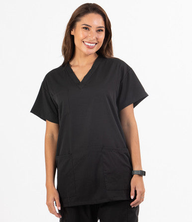 Comfort Scrub Top Black